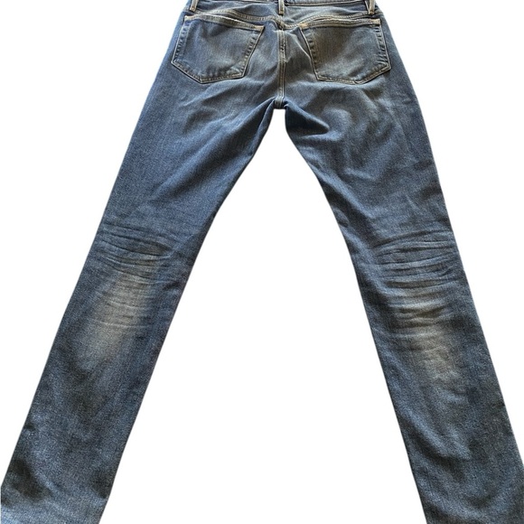 Frame Denim Blue Straight Leg Jeans with Classic Style - Picture 2 of 6